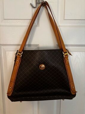 Rioni Brown and Tan Women's Shoulder Bag and wallet